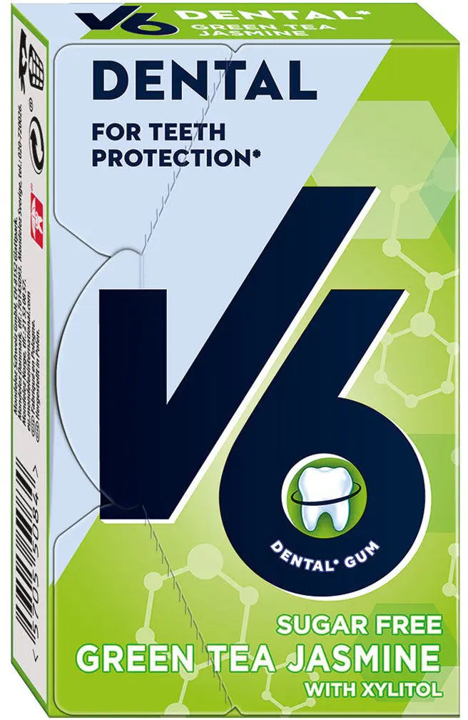 V6 Dental Green Tea Jasmine 4046 1x24g Idealshop