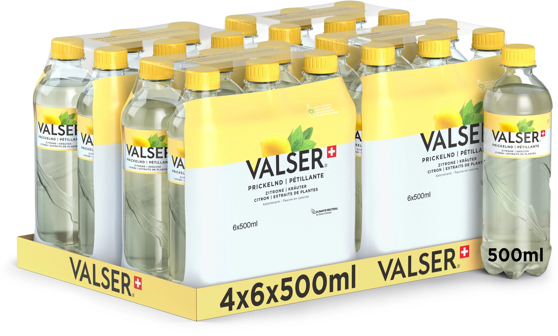 VALSER Zitrone & Kräuter 364901 4x6x50cl Idealshop