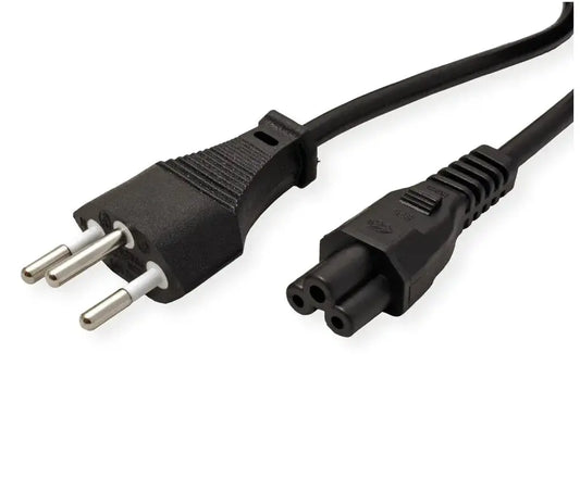 VALUE Netzkabel Black 19.99.2097 T12 auf C5, 3polig 1m Idealshop