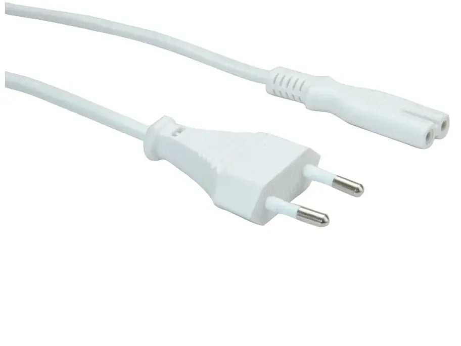 VALUE Netzkabel White 19.99.2095 Euro-Flach auf C7 Buchse 1.8m Idealshop