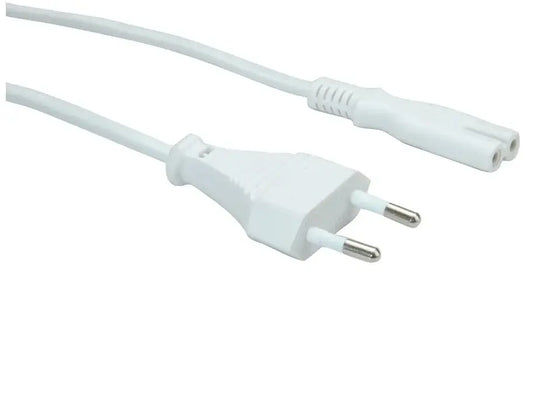 VALUE Netzkabel White 19.99.2095 Euro-Flach auf C7 Buchse 1.8m Idealshop