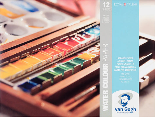 VAN GOGH Aquarell Papier 24x32cm 94173224 FSC-MIX 12 Blatt Idealshop