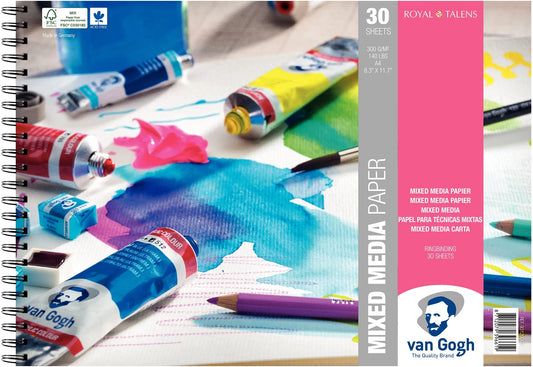 VAN GOGH MIX MED Papier A4 93120002 Mix Media FSCM80 30 Blatt Idealshop