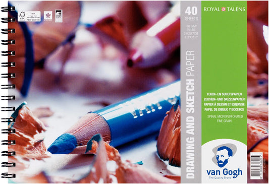 VAN GOGH Skizzen Papier A4 93182129 FSC-MIX Zeichenpapier 40 Blatt Idealshop