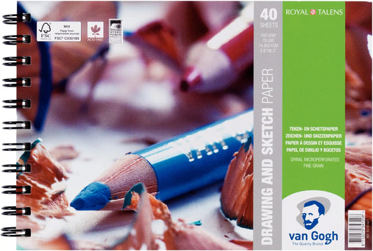 VAN GOGH Skizzen Papier A5 93181421 FSC-MIX Zeichenpapier 40 Blatt Idealshop
