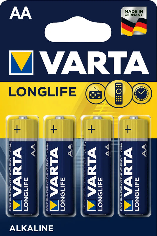 VARTA Batterie 4106101414 Longlife, AA/LR06, 4 Stück Idealshop