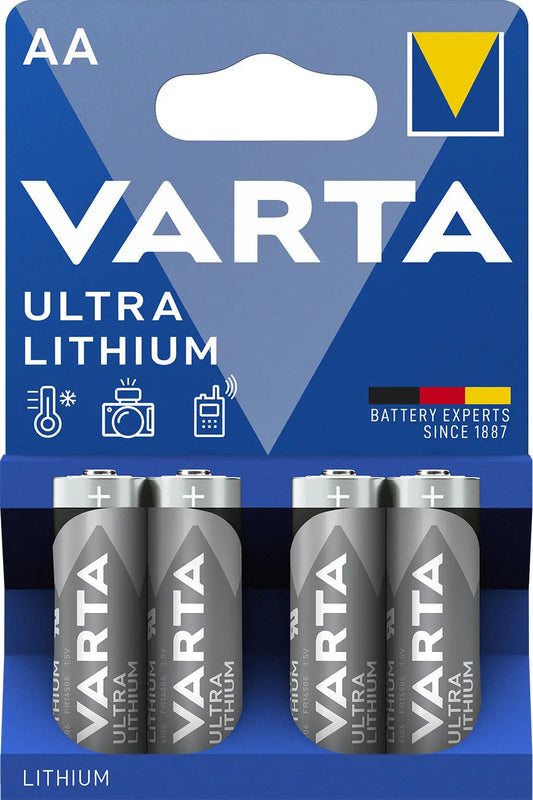 VARTA Batterie Lithium AA,1,5V 6106301404 2900 mAh 4 Stück Idealshop