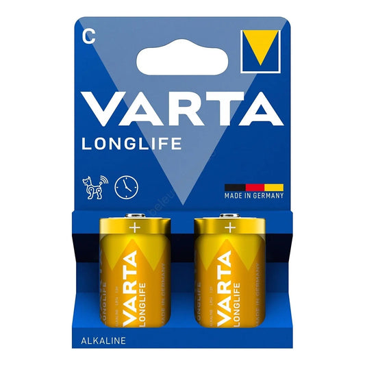 VARTA Batterie Longlife 4114101422 C/LR14, 2 Stück Idealshop