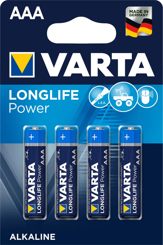 VARTA Batterie Longlife Power 04903 121 414 AAA/LR03, 4 Stück Idealshop
