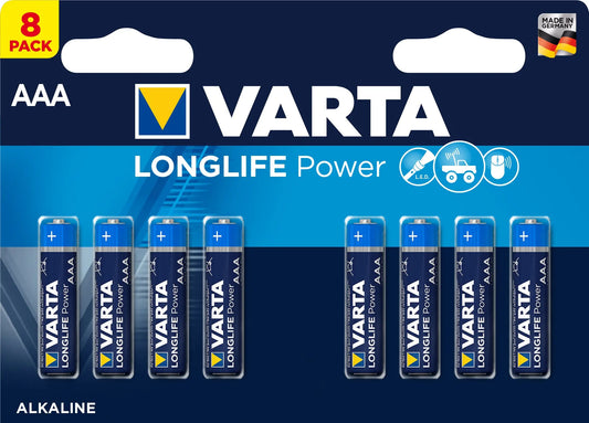 VARTA Batterie Longlife Power 4903121418 AAA/LR03, 8 Stück Idealshop