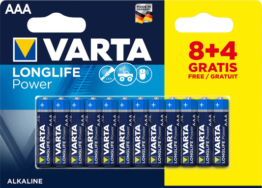 VARTA Batterie Longlife Power 4903121472 AAA/LR03, 12 Stück Idealshop