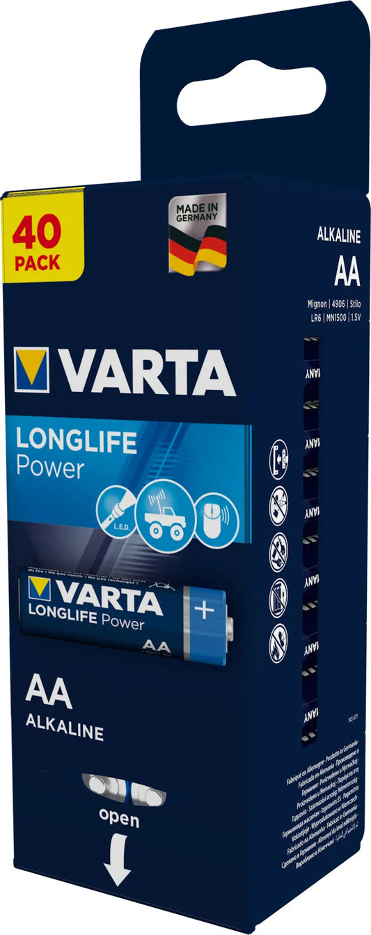 VARTA Batterie Longlife Power 4906121194 LR06/AA 40er-Blister Idealshop