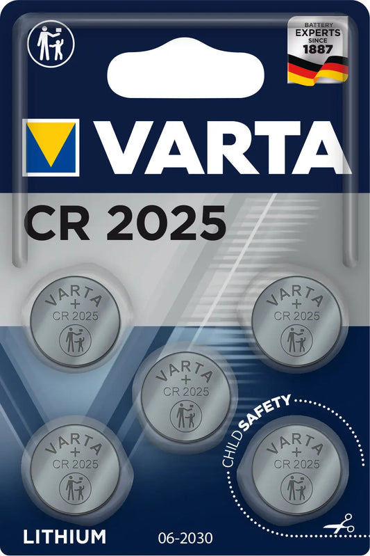 VARTA Knopfzelle 6025101415 CR2025, 5 Stück Idealshop