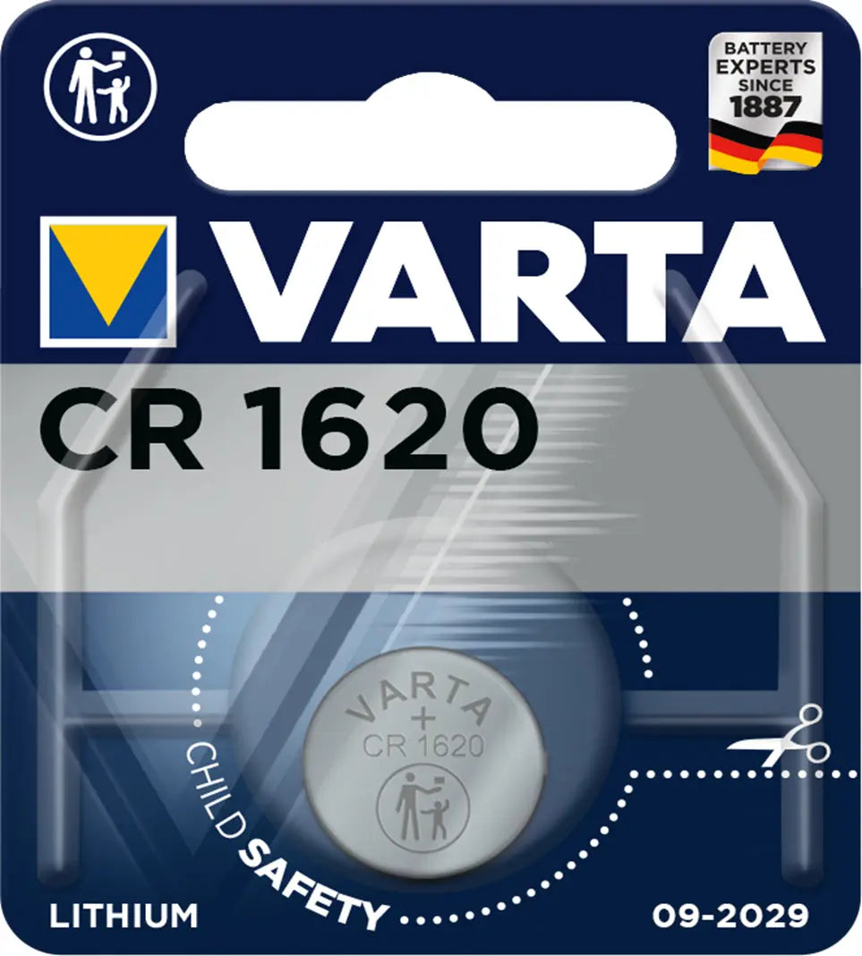 VARTA Knopfzelle 6620101401 CR1620, 1 Stück Idealshop