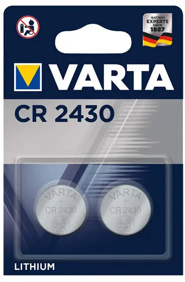 VARTA Knopfzellenbatterie 6430101402 CR2430 2 Stück Idealshop