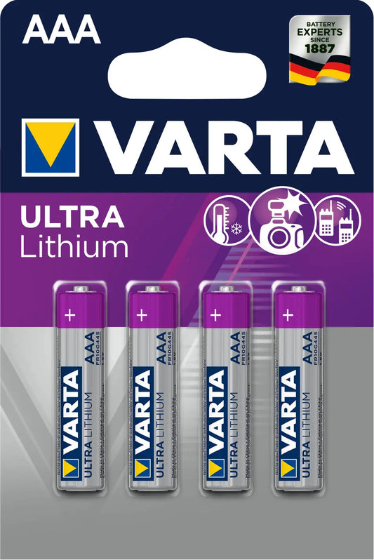 VARTA Lithium 6103301404 AAA/LR03, 4 Stück Idealshop