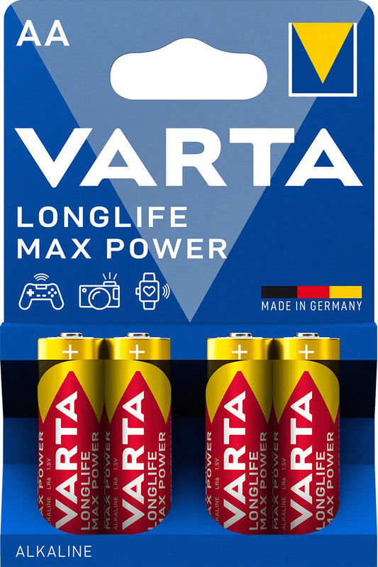 VARTA Longlife Max Power 04706 101 404 AA/LR6 4 Stück Idealshop
