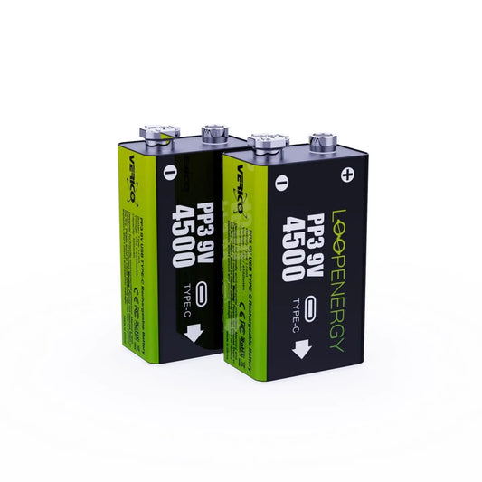 VERICO LoopEnergy Akku USB-C 1UDBT-A3WEB2 9V/6LR61 (500mAh) 2 Stück Idealshop
