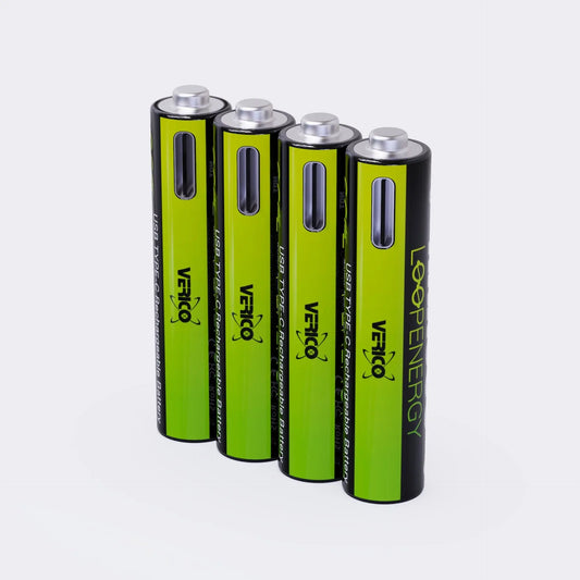 VERICO LoopEnergy Akku USB-C 1UDBT-A3WEB2 AAA/LR03 (600mAh) 4 Stück Idealshop