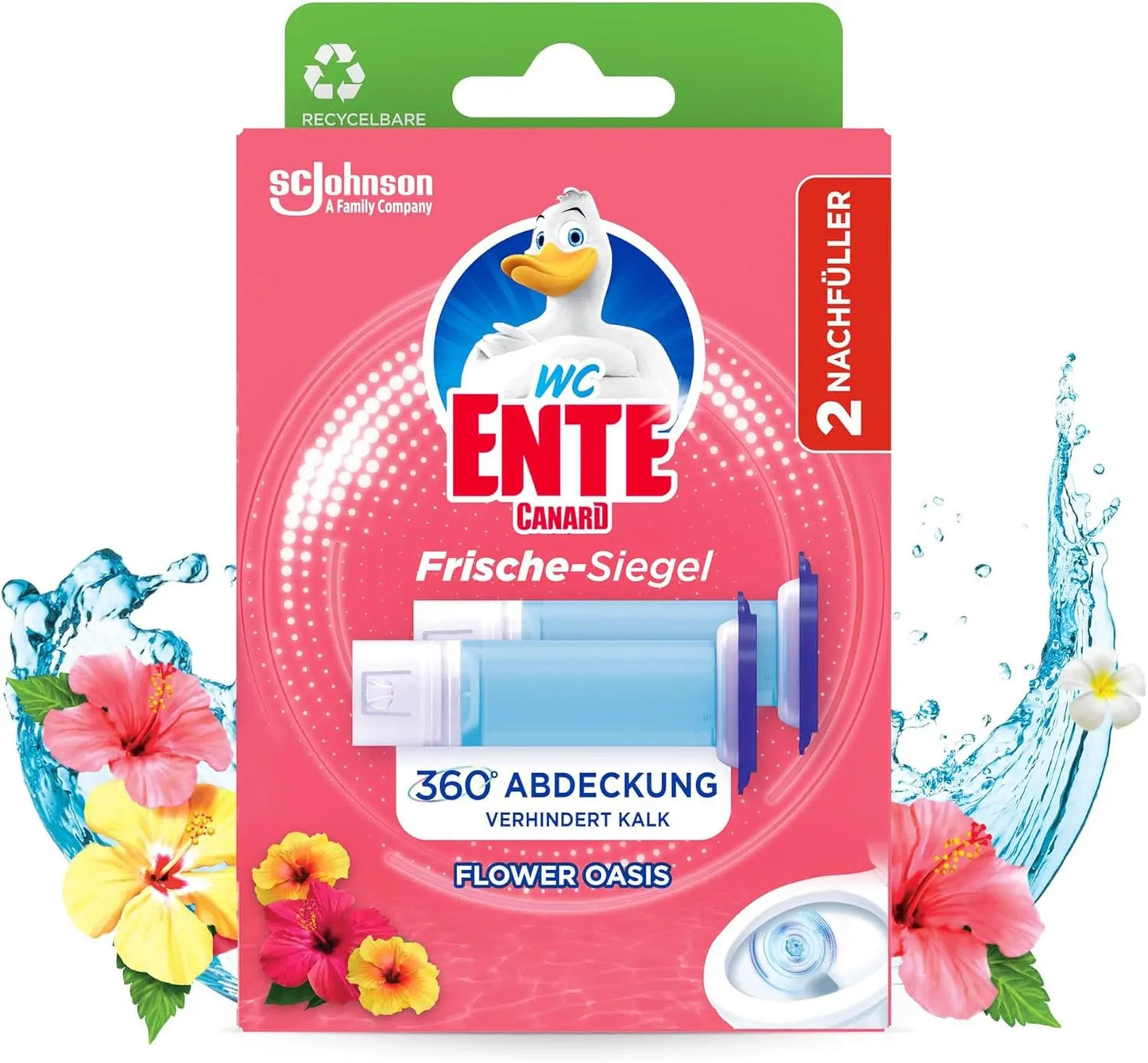 WC-ENTE Fresh Discs 1136386 Blütenoase, Refill Idealshop