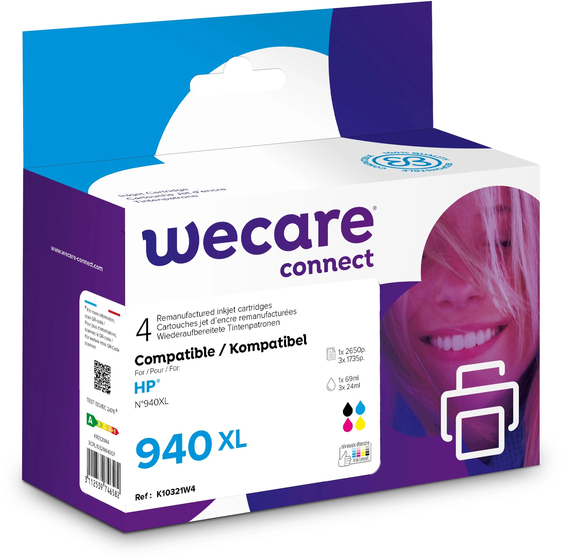 WECARE    Multipack 940XL rebuilt  CMYBK Idealshop