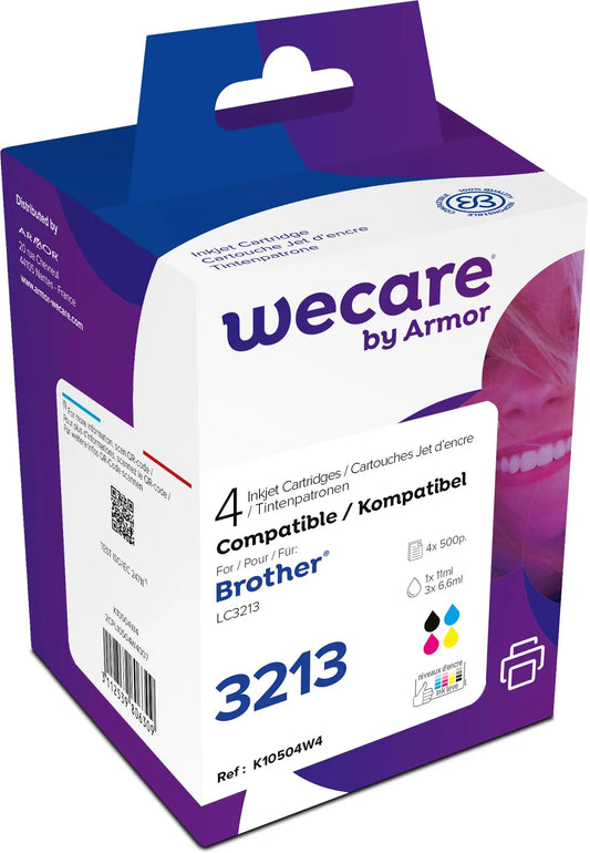 WECARE Multipack rebuilt CMYBK LC-3213V WE z.Brother DCP-J774 11/3x6.6ml Idealshop
