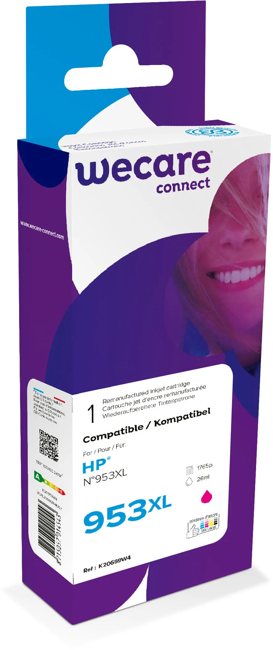 WECARE    Tinte 953XL rebuilt    magenta Idealshop
