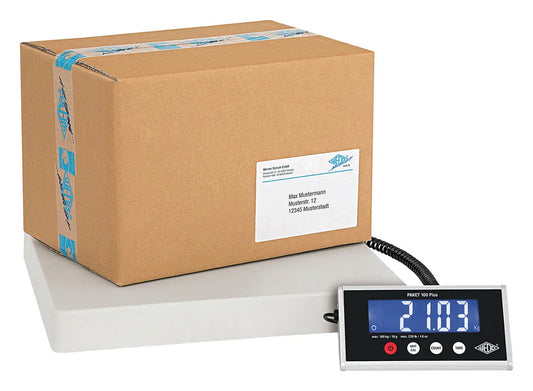 WEDO Paketwaage Paket 100 Plus 507610010 Tragkraft bis 100Kg 40x40x5cm Idealshop