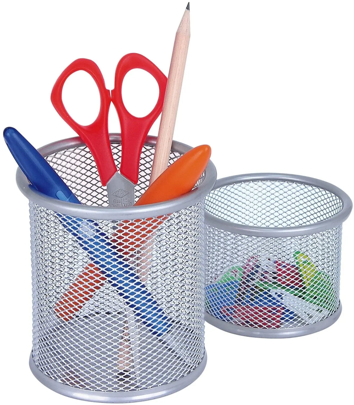 WEDO Stifteköcher OFFICE 65454 2er-Set Metall silber Idealshop