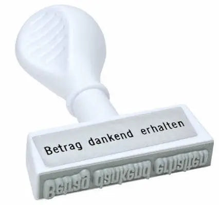 WEDO Textstempel 193 7 Betrag dankend erhalten Idealshop