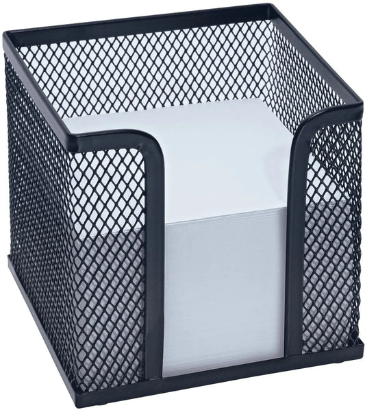 WEDO Zettelbox OFFICE 65701 10x10x10cm Metall schwarz Idealshop