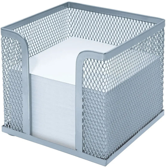 WEDO Zettelbox OFFICE 65754 10x10x10cm Metall silber Idealshop