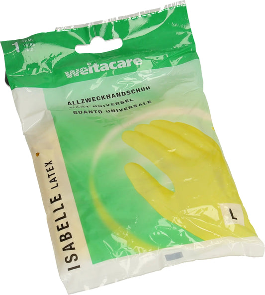 WEITA Allzweckhandschuh Latex Gr. L RF-1 / 262581 Isabelle, gelb 30cm/0.45mm Idealshop