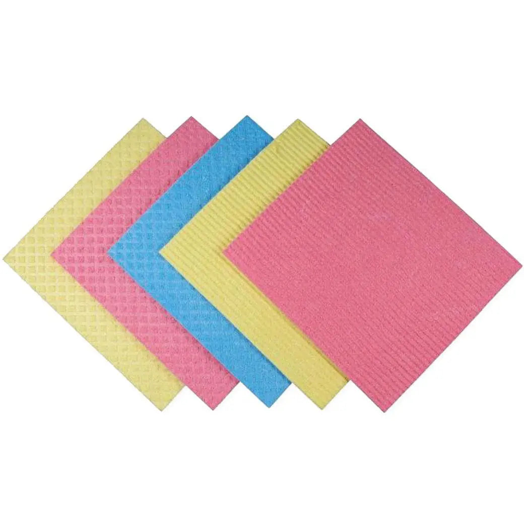 WEITACLEAN Schwammtuch 279052 Blau/Gelb/Rosa 5 Stück Idealshop