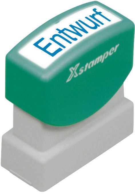 XSTAMPER Stempel Entwurf GE 17B blau Idealshop