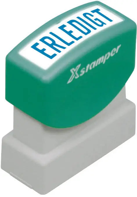 XSTAMPER Stempel Erledigt GE 18-B blau Idealshop