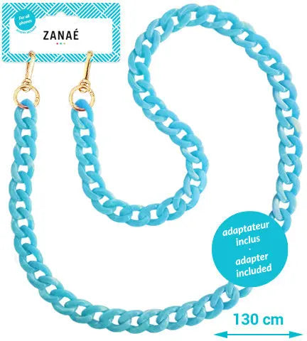 ZANAÉ Phone Necklace Caraibe Vibe 17373 Mineral Spring light blue Idealshop