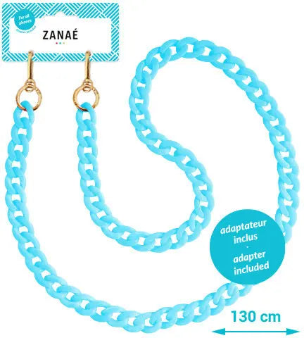 ZANAÉ Phone Necklace Sky 17359 Summer Harmony light blue Idealshop