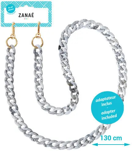 ZANAÉ Phone Necklace Turtle 17441 Mineral Winter grey Idealshop