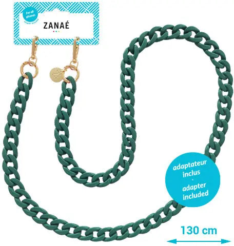 ZANAÉ Phone Necklaces Emerald 19538 Mate green Idealshop