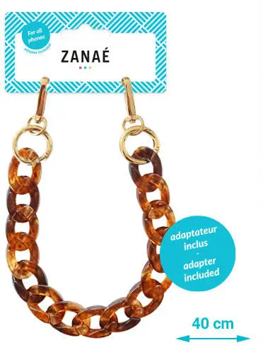 ZANAÉ Phone Wristlace Tortoise Shell 17175 Mineral Spring red Idealshop