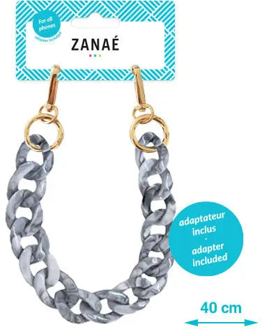 ZANAÉ Phone Wristlace Turtle Grey 17172 Mineral Winter grey Idealshop