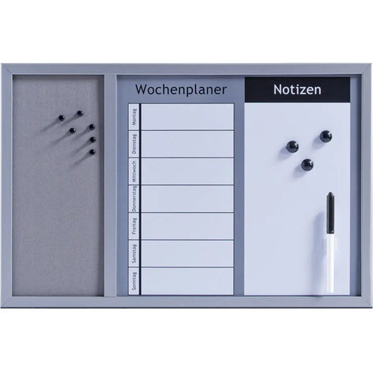 ZELLER Kombitafel 3in1 60x40 cm 11553 grau Idealshop