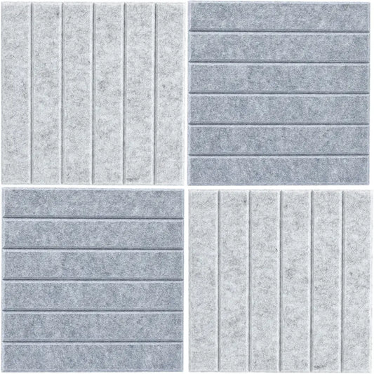 ZELLER Pinboard-Set, 4tlg. 30x30 cm 11579 hell-/dunkelgrau Idealshop