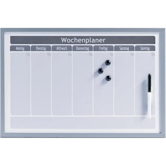 ZELLER Wochenplaner Metall 60x40 cm 11515 weiss Idealshop